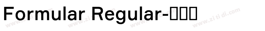 Formular Regular字体转换